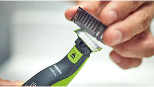 2 peines recortadores para barba extraíbles (de 1 y 2 mm) para una afeitada uniforme