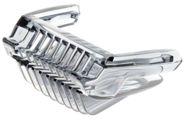 Adjustable beard comb 1–5 mm