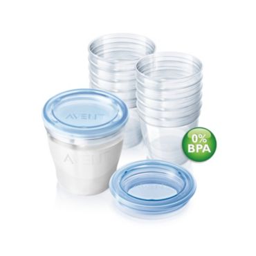 VIA BREAST MILK CONTAINERS 50 X 180ML(6O
