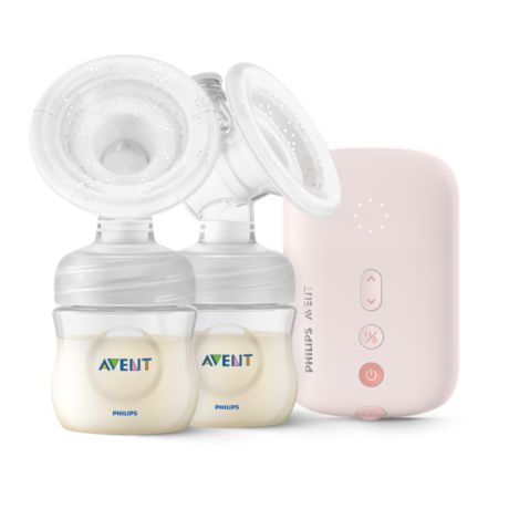 SCF393/11 Philips Avent O Extrator de Leite Movimento Natural Confortável, possui um almofada macia de silicone.