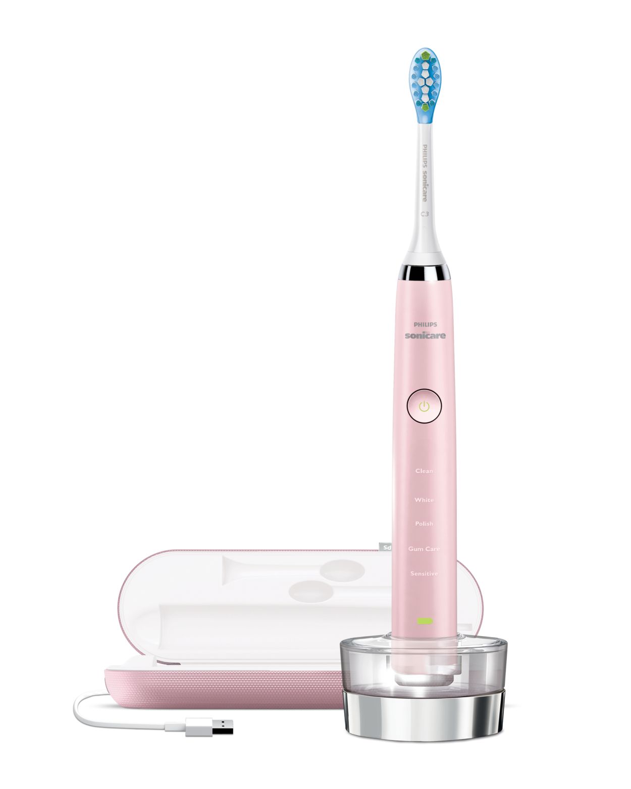 Pink Electric Toothbrush | DiamondClean | Philips