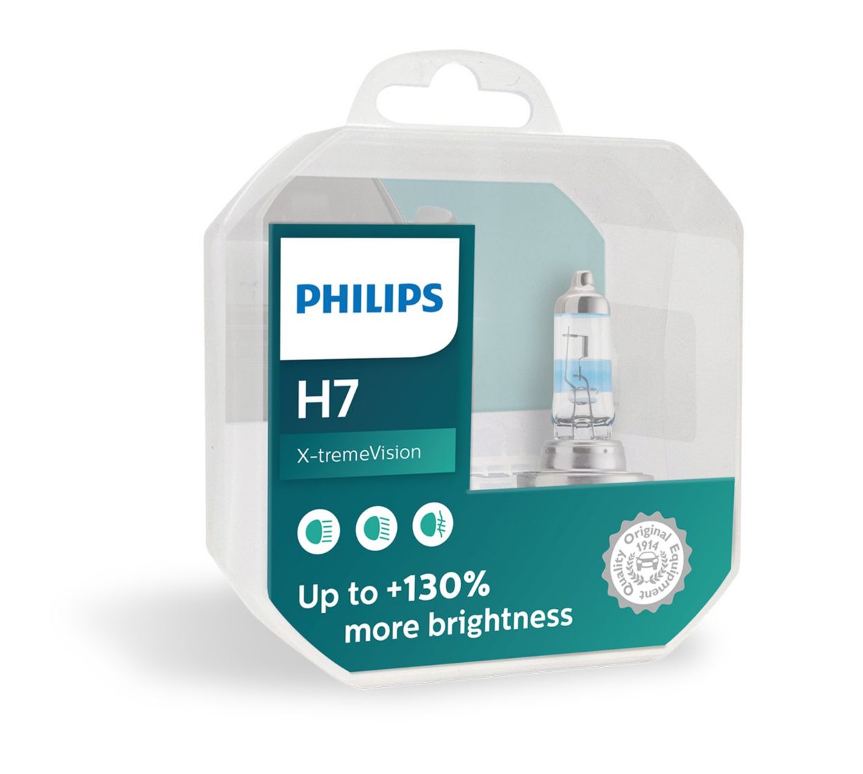 Philips H7 PX26d 12972 Xtreme Vision G-Force Car headlight Bulb (Warm  White) (Single) 12V 55W 3200k at Rs 379/piece, Car LED Headlight Bulb in  Kolkata