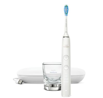 Philips Philips Sonicare DiamondClean 9000 Elektrische sonische tandenborstel met app - Wit HX9911/27 aanbieding