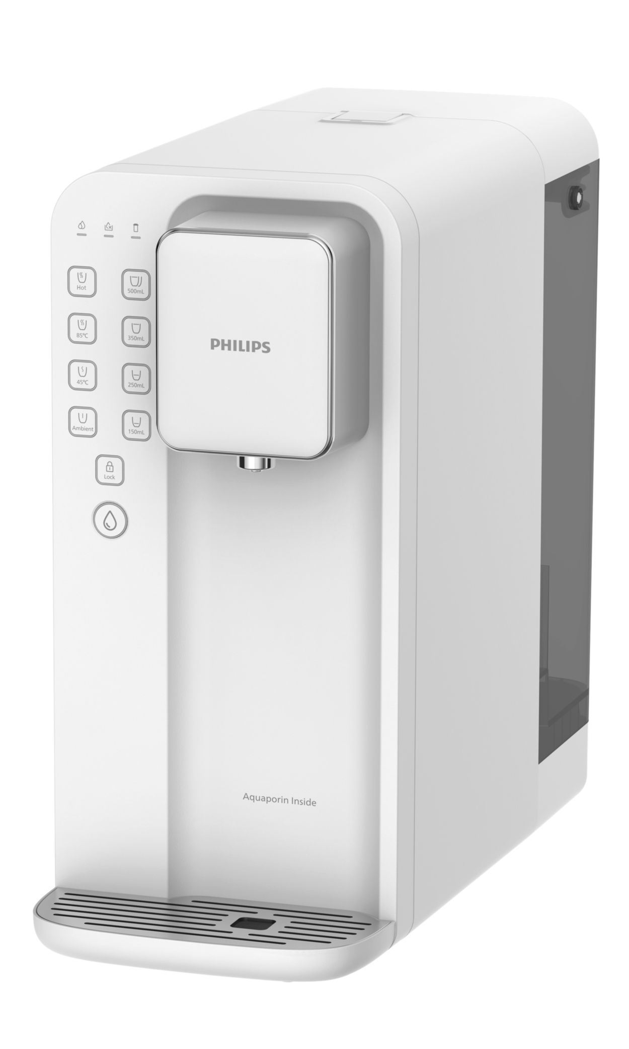 Purified water, ambient, 45&deg;C, 85&deg;C or 95&deg;C