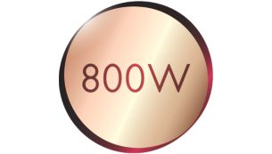 800 W for professional results