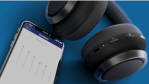 Aplicativo dos fones de ouvido Philips. Controle de som personalizado