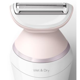 Philips Lady Shaver Series 8000 Cordless shaver with 8 accessories - wet and dry use