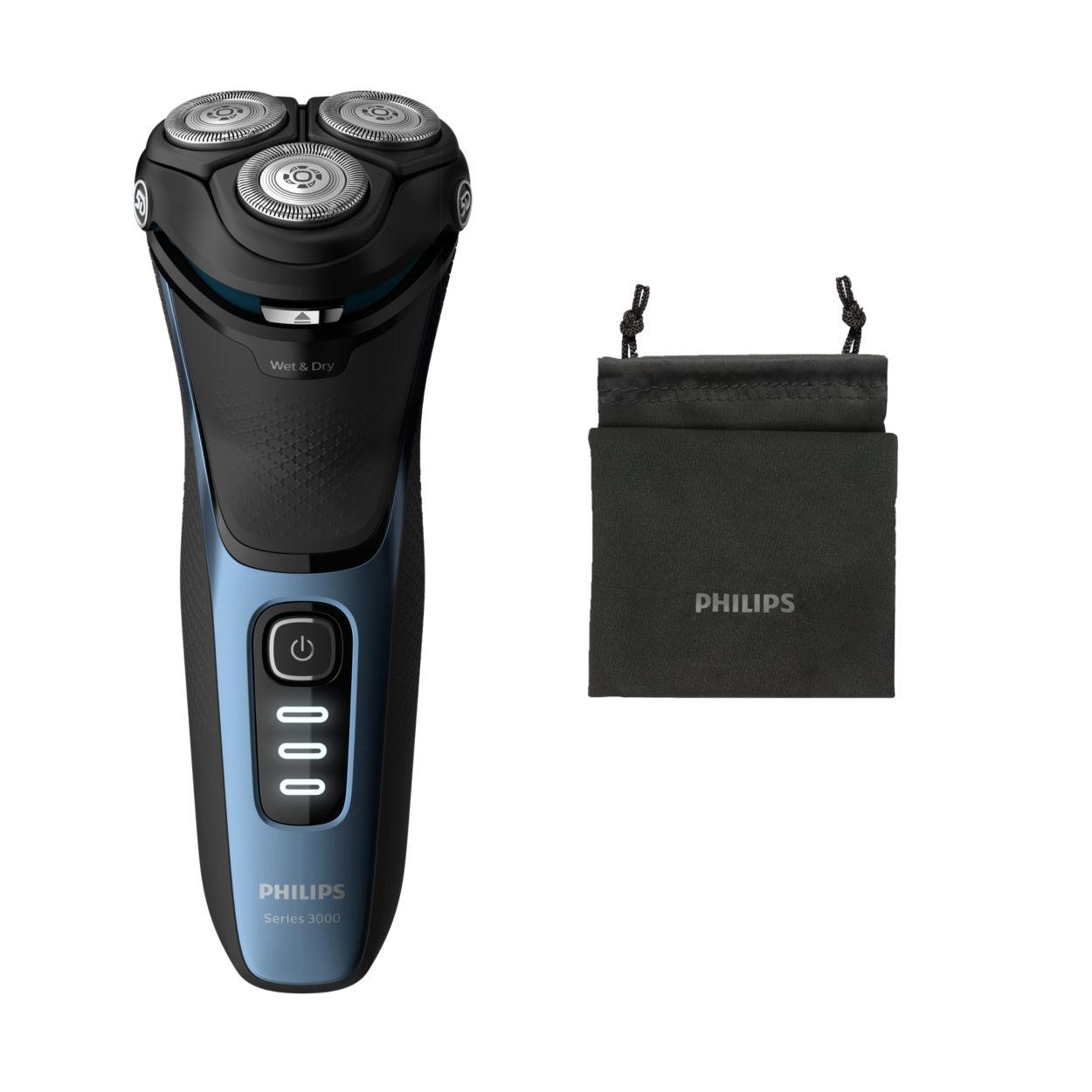 Shaver series 3000 Wet or Dry electric shaver, Series 3000 S3232/52