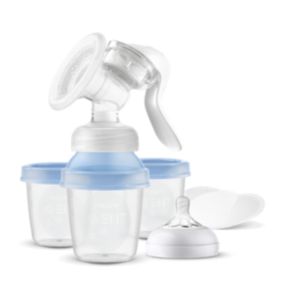 Philips Avent Tiralatte Manuale Natural Con 3 Vasetti Conservalatte