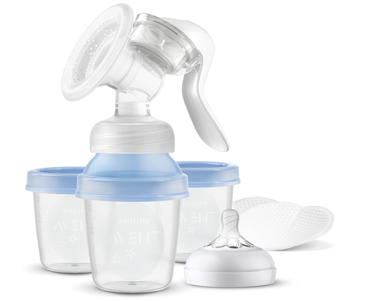 Philips Avent Breast Pumps SCF430/30 + VIA Tire-lait + pot de