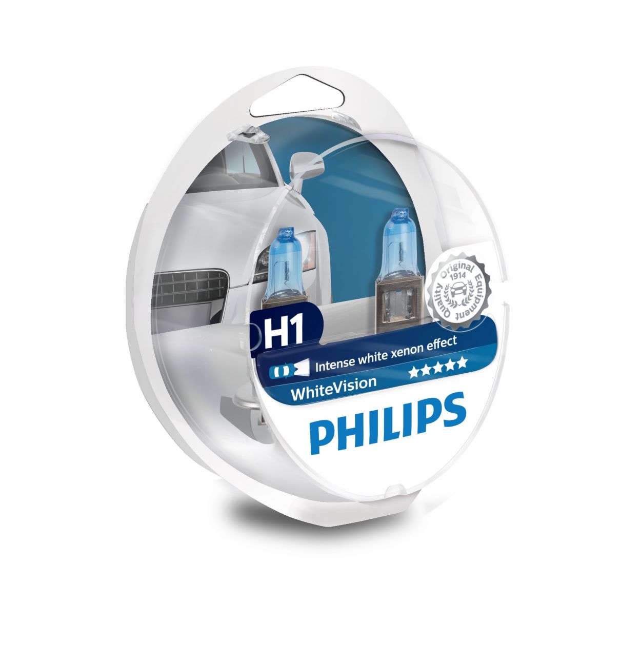 Philips 12258VPB1 VisionPlus - Bombilla H1 para faros delanteros :  : Coche y moto