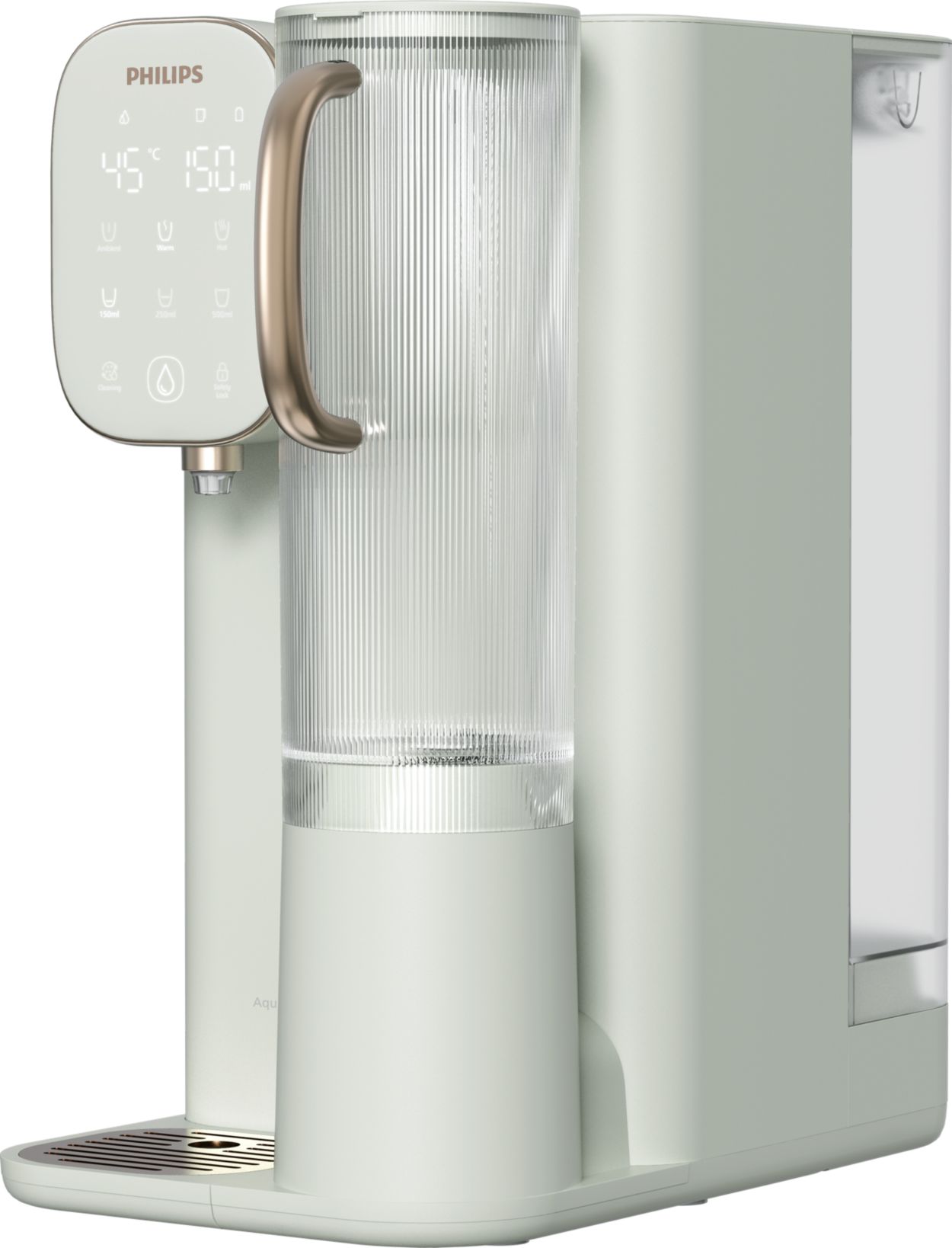 Crisp-tasting water guaranteed, ambient & hot
