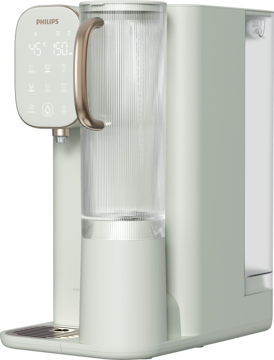 Crisp-tasting water guaranteed, ambient & hot