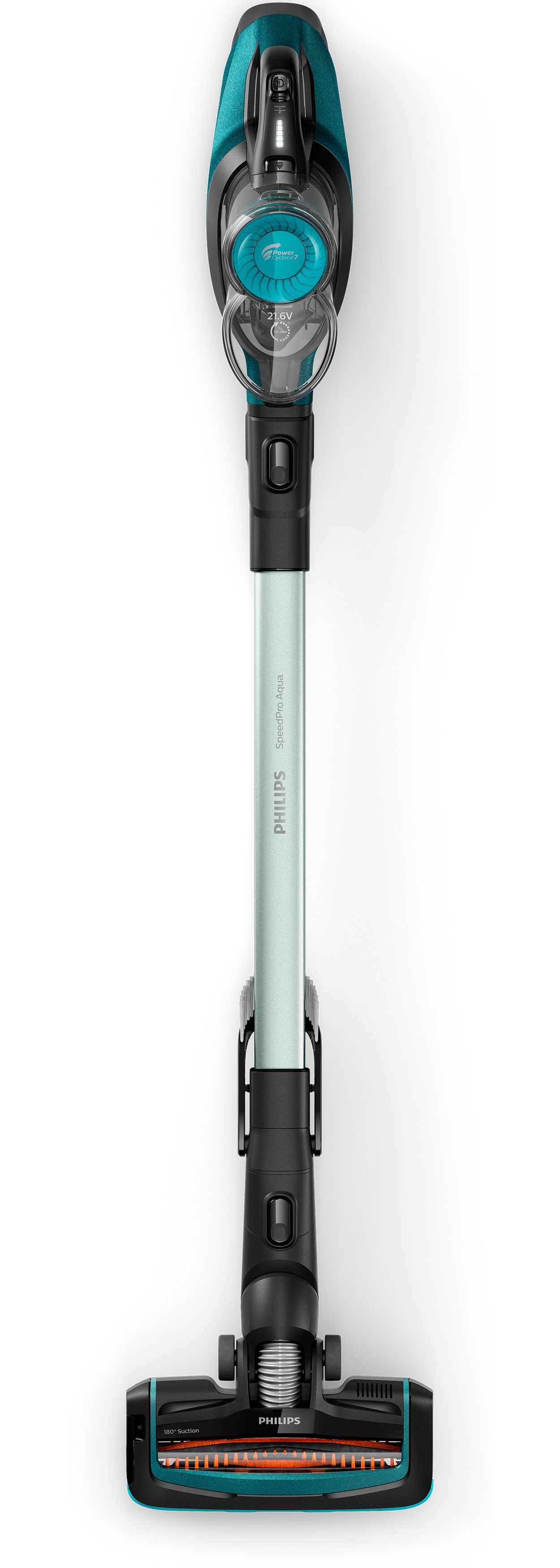 ▷ Philips SpeedPro Aqua FC6719/01 scopa elettrica Batteria Secco e bagnato  Senza sacchetto 0,4 L Nero, Blu