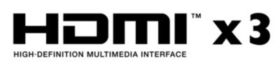 Seamless connectivity with 3 HDMI inputs
