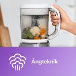 Ångkoka, mixa, tina och värm upp igen