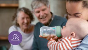 Natural latch-on with breast-shaped teat