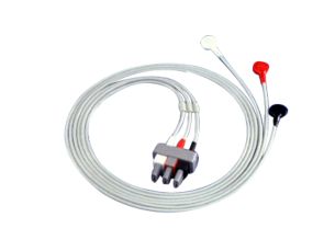Cbl Shielded 3-Ld snaps safety AAMI cable Lead Set
