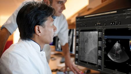 Chronologische Panoramadarstellung von Patientenuntersuchungen