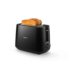 Daily Collection Ekmek Kızartma Makinesi - 2 dilim, geniş yuva, Siyah