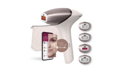 IPL-Haarentfernungsgerät zu Hause mit App und Zubehör