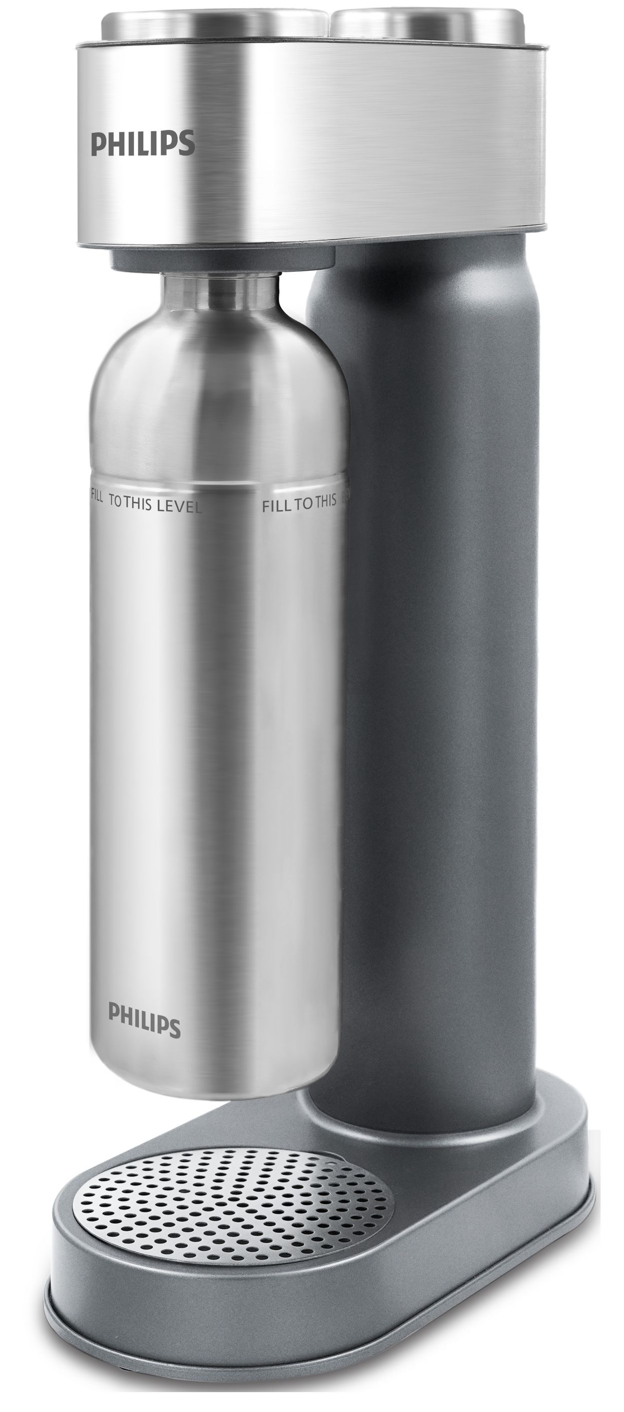 Soda maker cabornating bottle
