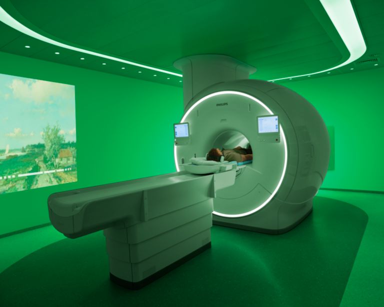 MRI machine in green environment