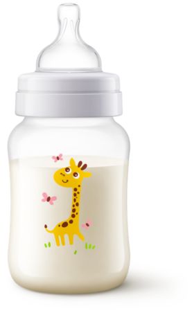 Mamadera Avent Anticólicos Jirafa 