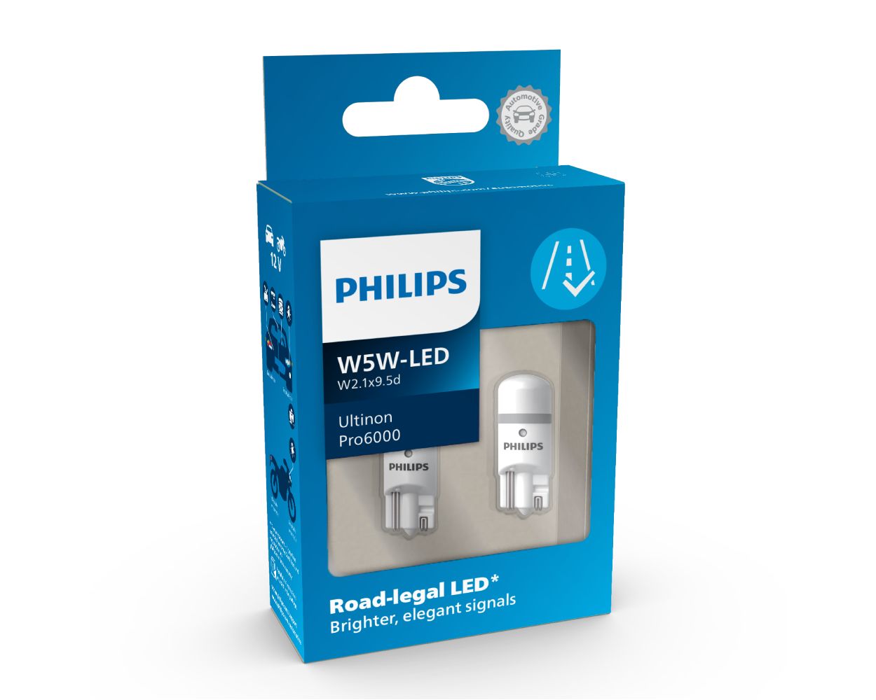 Philips Ultinon Pro6000 W5W LED mit Straßenzulassung, Signalleuchten, Autolampen
