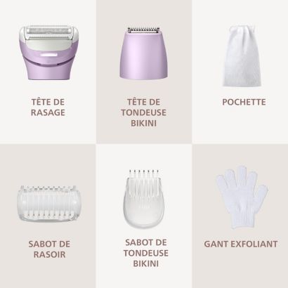 Un rasage doux et net, même sur les zones sensibles.