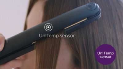 UniTemp sensor for beautifully styled hair with less heat