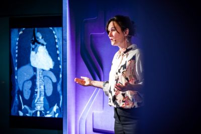 Medische presentatie met scan