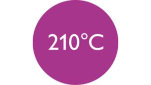 210°C professionel varme giver perfekte resultater