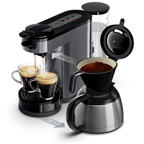 HD7892/21 SENSEO® Switch Machine à café à dosettes et filtre