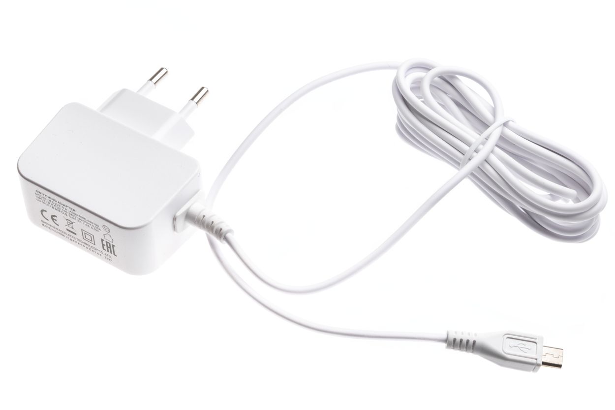 Umożliwia podłączenie wideoniani elektronicznej do zasilania