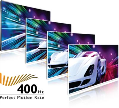 Τεχνολογία Perfect Motion Rate (PMR) 400Hz για εκπληκτική ευκρίνεια κινούμενων εικόνων