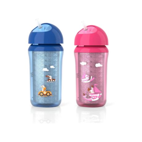 SCF766/00 Philips Avent Bình tập uống cách nhiệt có ống hút
