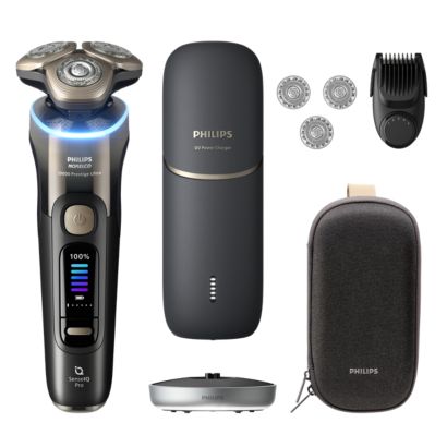 フィリップス i9000 Prestige Ultra XP9405/49 Norelco i9000 Prestige Ultra Wet&Dry Electric Shaver with SenseIQ