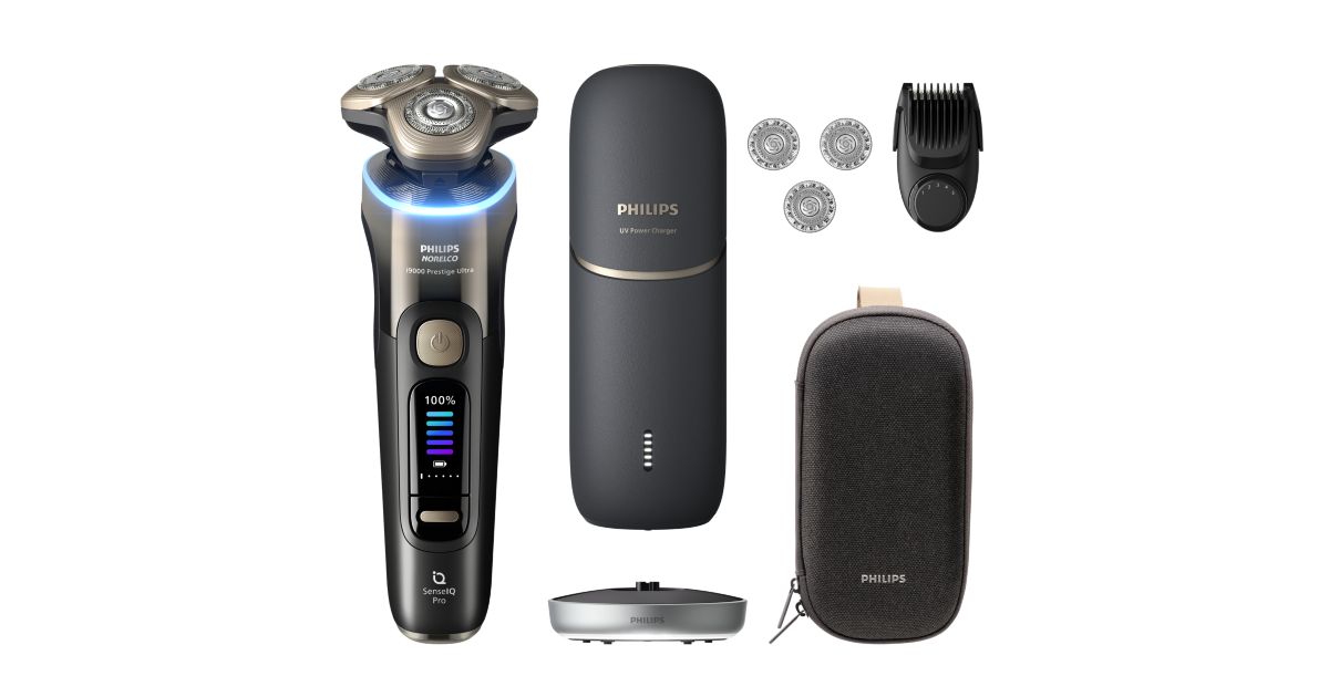 Norelco i9000 Prestige Ultra Wet&Dry Electric Shaver with SenseIQ