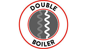 Double boiler to reduce waiting time
