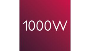 1000 W de potencia para unos resultados perfectos
