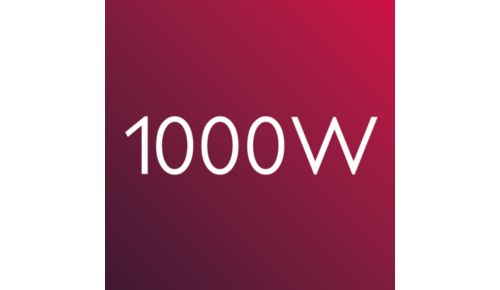 1000 W effekt for et smukt resultat