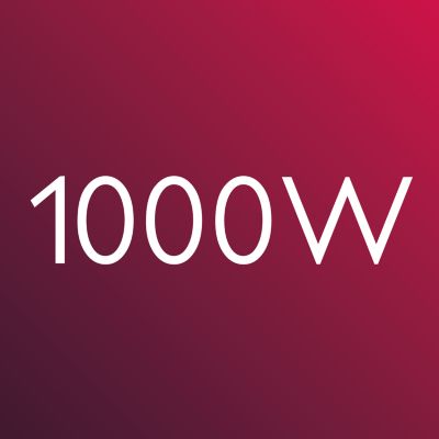 1000 W за прекрасни резултати