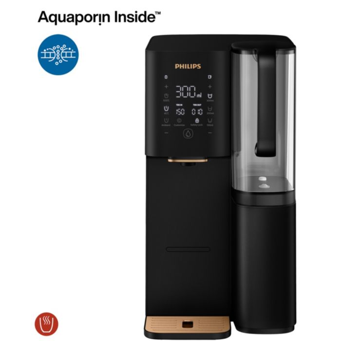 Purified water, from ambient to piping hot