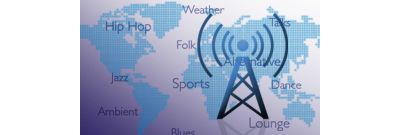 Enjoy Internet radio stations to suit your mood