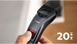 Easy to select and lock-in length settings, 0.5mm to 10mm