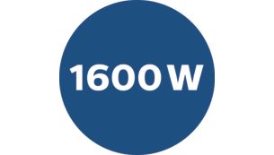 1600 瓦耐用马达可产生强大吸力
