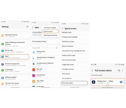 Samsung push notifications