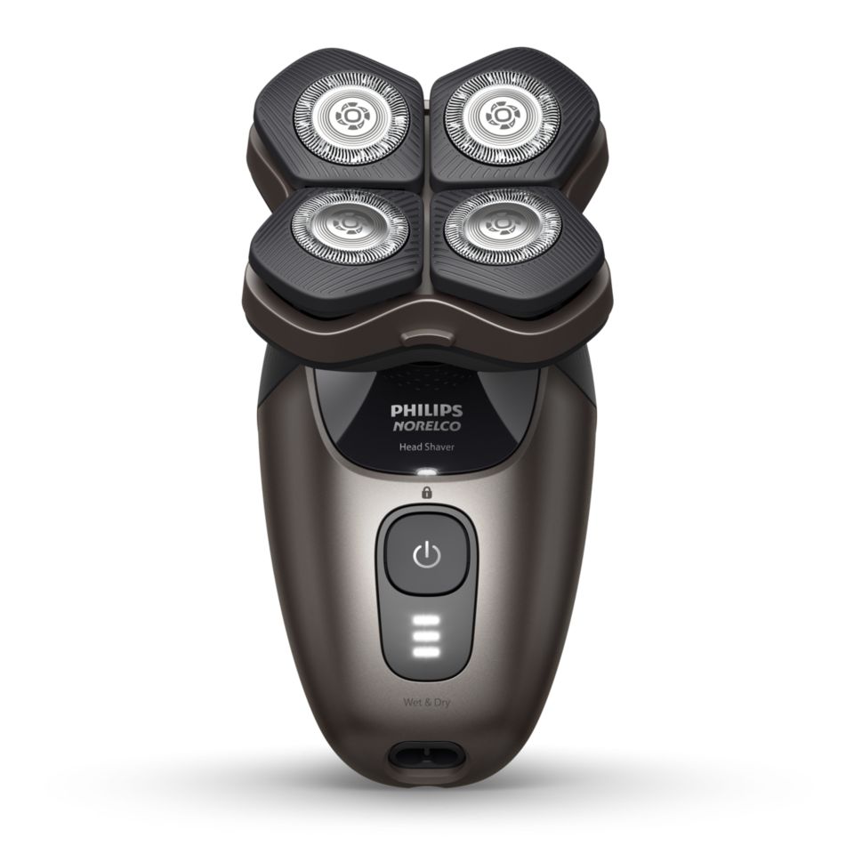 Head Shaver Pro 9000 Series Premium shaver with deluxe accessories