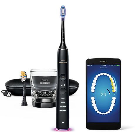 HX9917/89 Philips Sonicare DiamondClean Smart 9400 Elektrische sonische tandenborstel met app - Zwart